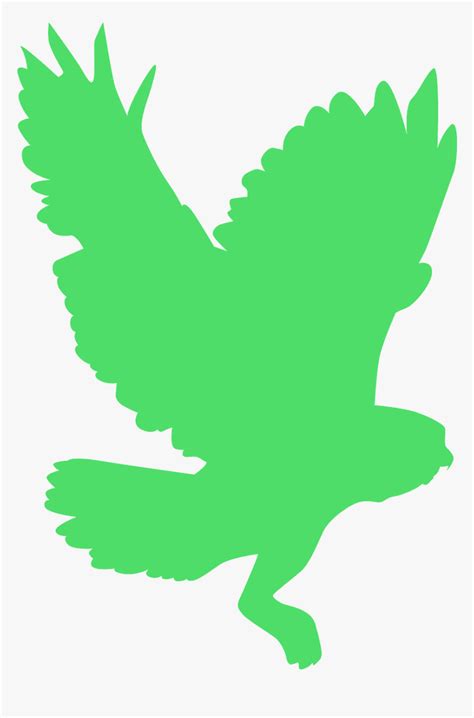 Silhouette Of Flying Owl, HD Png Download - kindpng