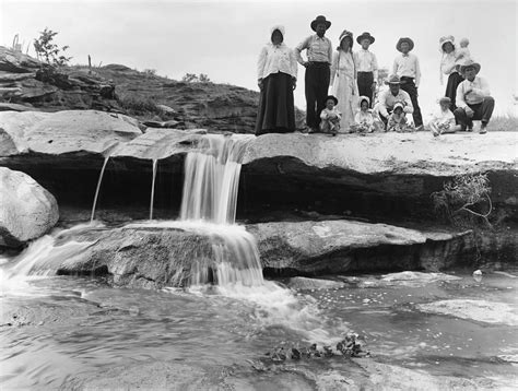 Texas: Blanco Canyon, 1908. Two Rancher Families At Blanco Canyon ...