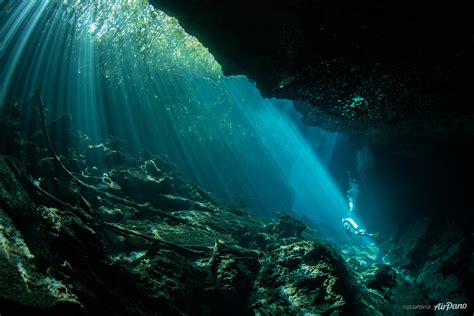 Underwater cave