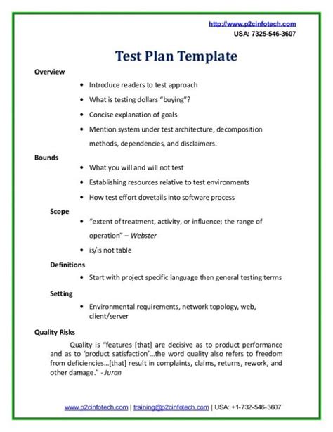 Test Plan Example | Template Business