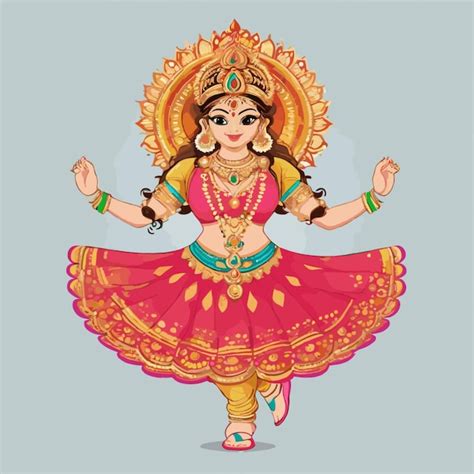 Premium Vector | Navratri drawing vector