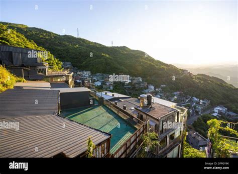 Taiwan Jiufen village on the mountain Stock Photo - Alamy