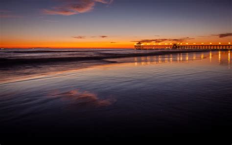 Free photo: Huntington beach pier - Concrete, Line, Pier - Free Download - Jooinn