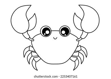 Crab Outline Clip Art