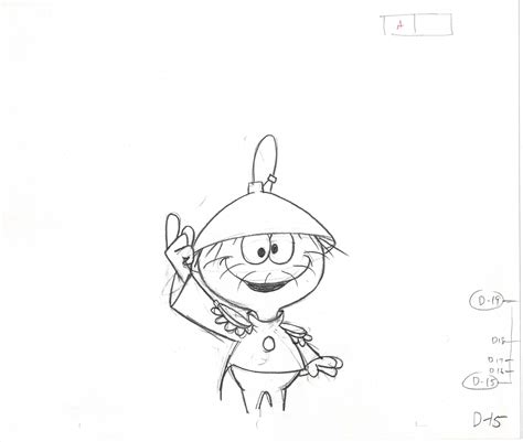 "QUISP AND QUAKE QUUNCHY (Quisp's Sidekick) An Original Production Animation Drawing from JAY ...