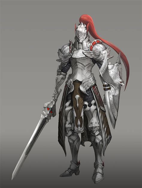 기사_knight by Yong Hwan Shin on ArtStation. | ファンタジー戦士, 鎧 イラスト, 革鎧