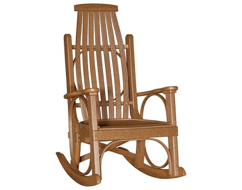 Poly Lumber Natural Finish Classic Rocking Chair