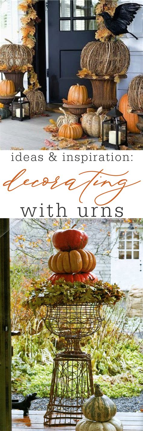 Decorating With Urns the Fall Edition | Fall decorations porch, Fall ...