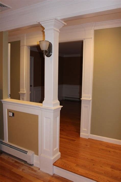 Half Wall Column » Custom Home Finish | Updating house, Home remodeling ...