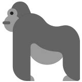 🦍 Gorilla Emoji – Meaning and Pictures – 📕 EmojiGuide