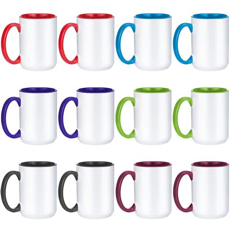 Buy TANGLONG Sublimation Mugs 15 oz Sublimation Mugs Blank Sublimation ...