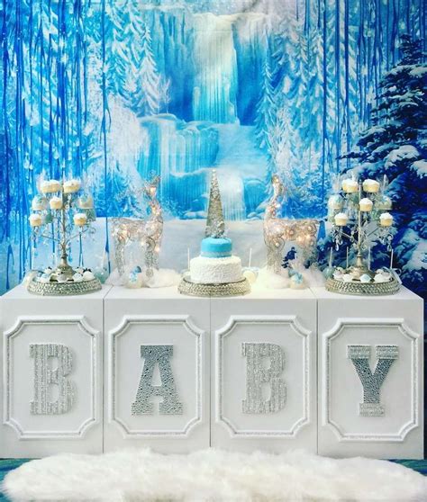 Winter Wonderland Baby Shower Baby Shower Party Ideas | Photo 1 of 9 ...