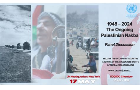 Panel Discussion “1948 - 2024: The Ongoing Palestinian Nakba ...