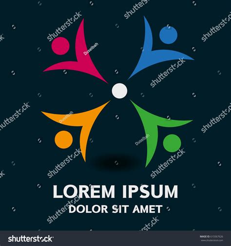 Family Friends Logo Vector Vector Illustration Stock Vector (Royalty ...