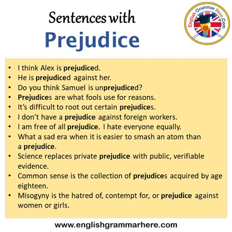 Prejudice Examples Today