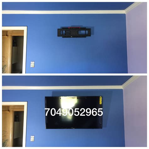 55" Samsung Smart TV full motion wall mount installation https://tvmountcharlotte.com # ...