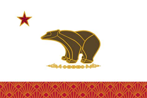 Art Deco Flag of California : r/vexillology