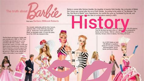 The history of barbie for over 50years - YouTube