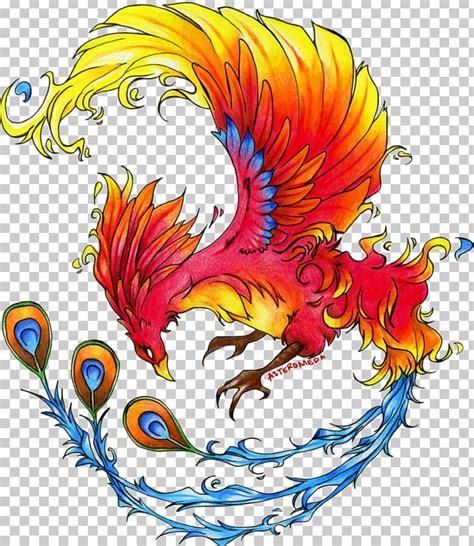 Phoenix Legendary Creature Tattoo Fenghuang PNG, Clipart, Art, Artwork, Color, Fantasy ...