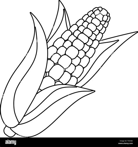 delicious tasty corn cartoon vector illustration graphic design Stock ...