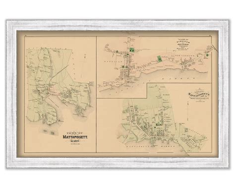 MATTAPOISETT, Massachusetts 1879 Map - Replica or Genuine ORIGINAL