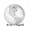 Satellite Location Map of ZIP Code 33024, highlighted country ...