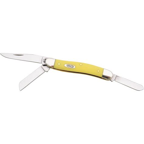 Medium Stockman Yellow Handle | Moonraker Knives