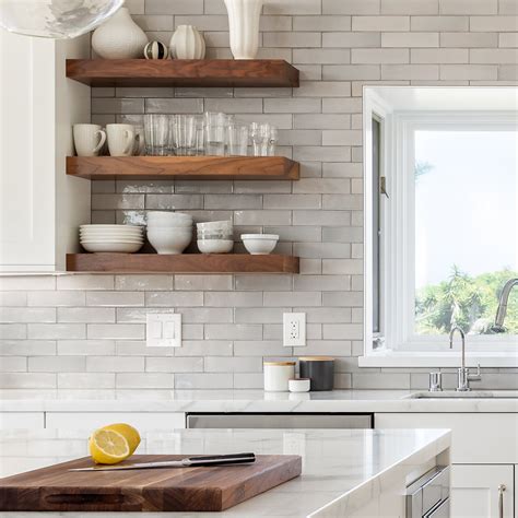 Walnut Floating Shelf in 2020 | Walnut floating shelves, Floating shelves kitchen, Kitchen ...