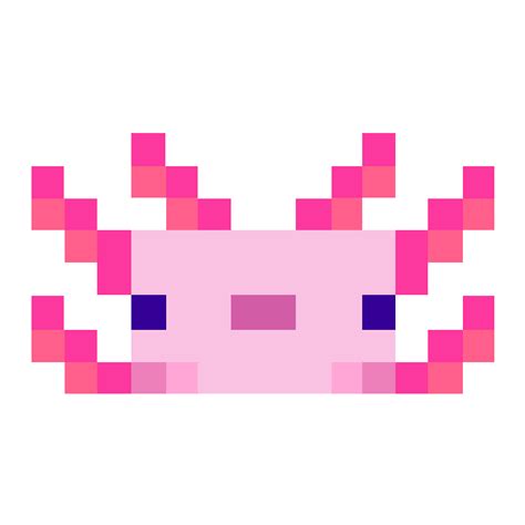 Minecraft Axolotl Face - Printable for Download | Minecraft pixel art ...