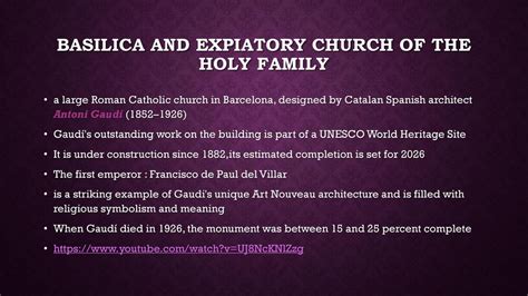 Sagrada Família Viktória Bombová. - ppt download