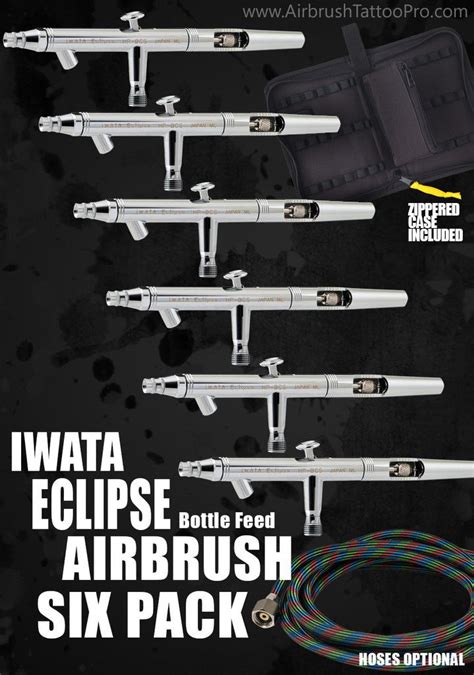 IWATA AIRBRUSHES 6 PACK – Tattoo Pro Stencils