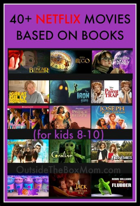 40+ Netflix Movies Based On Books (For Kids 8-10 | Netflix movies, Best kid movies, Movie night ...