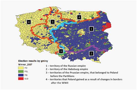 Religious Map Of Poland, HD Png Download - kindpng