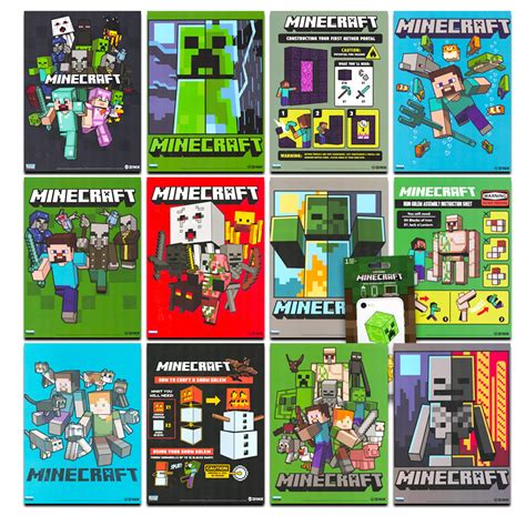 Buy Minecraft s For Boys Room Girls Room Bundle | 12 Minecraft s For Walls Minecraft Room Decor ...