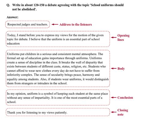 What is the format of Debate Writing - English - - 11731009 ...