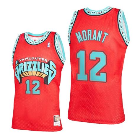 Men Ja Morant Memphis Grizzlies Red 2021 Reload 2.0 Jersey Throwback ...