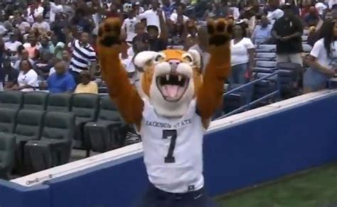 Watch Jackson State mascot get flagged for unsportsmanlike conduct - al.com