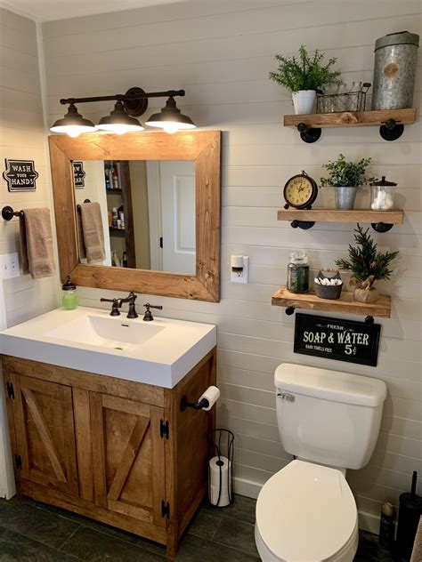 Farmhouse Rustic Bathroom Sink Ideas