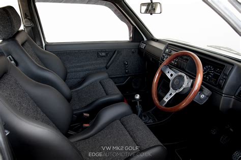 Leather and Tweed retrim - VW MK2 Golf - EDGE Automotive