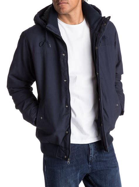 Everyday Brooks Water-Repellent Hooded Bomber Jacket EQYJK03365 | Quiksilver