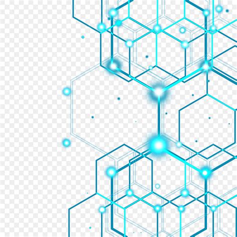 Abstract Hexagon Background, Technology Polygonal Concept, Vector Illustration, 3d PNG ...