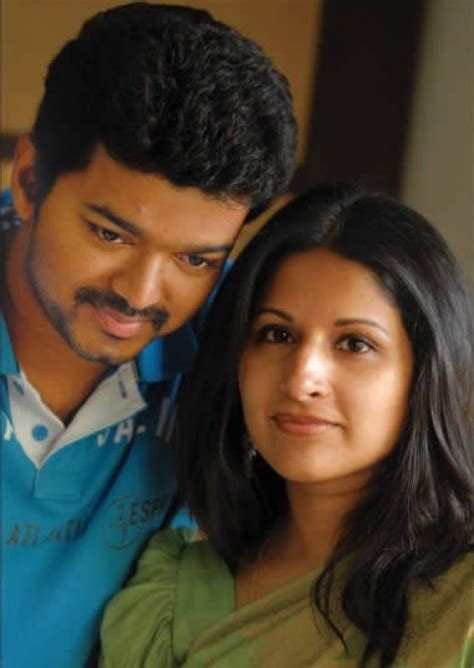 cinema: Actor VIJAY with his wife SANGEETHA recent photos