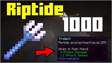 How To Get Riptide 1,000 Trident In Minecraft 1.18.2 (2023) - YouTube