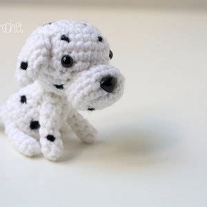 Dalmatian Dog Handmade Crochet Keychain. Amigurumi Kawaii Doll - Etsy