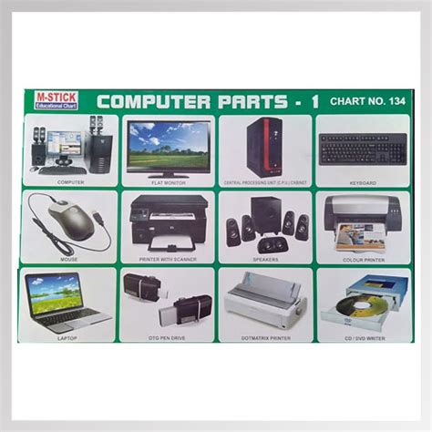 Sticker Computer Parts 1 - Online Stationery Trivandrum