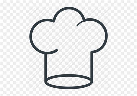 Chef Hat Outline - Chef Hat Vector Png - Free Transparent PNG Clipart Images Download