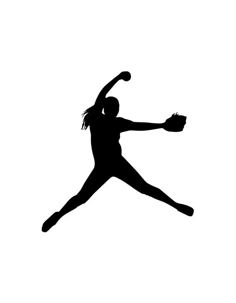 Softball Pitcher SVG Files for Cricut Instant Digital - Etsy