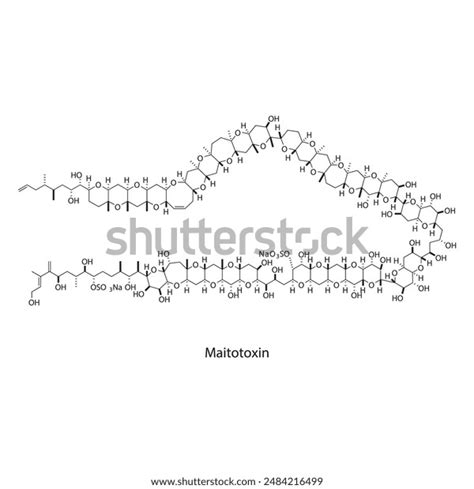 Maitotoxin Skeletal Structure Diagram Compound Molecule Stock Vector ...