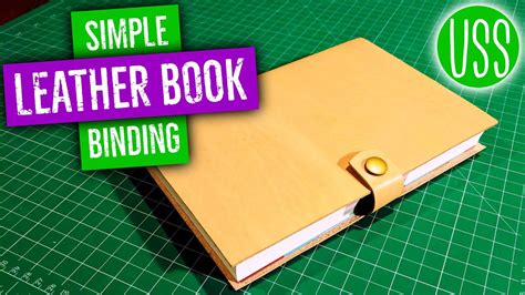 Simple Leather Book Binding // How To - YouTube