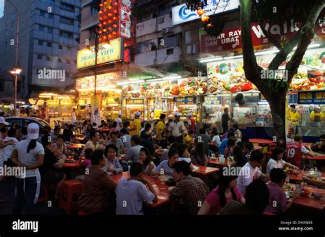 food stalls and restaurants at Alor street, Bukit Bintang, Malaysia Stock Photo - Alamy